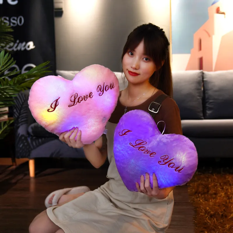 34CM Creative Toy Luminous Pillow Soft Stuffed Plush Glowing Colorful Stars Cushion Led Light Toys Gift For Kids Children Girls 34CM Creative Toy Luminous Pillow Soft Stuffed Plush Glowing Colorful Stars Cushion Led Light Toys Gift For Kids Children Girls