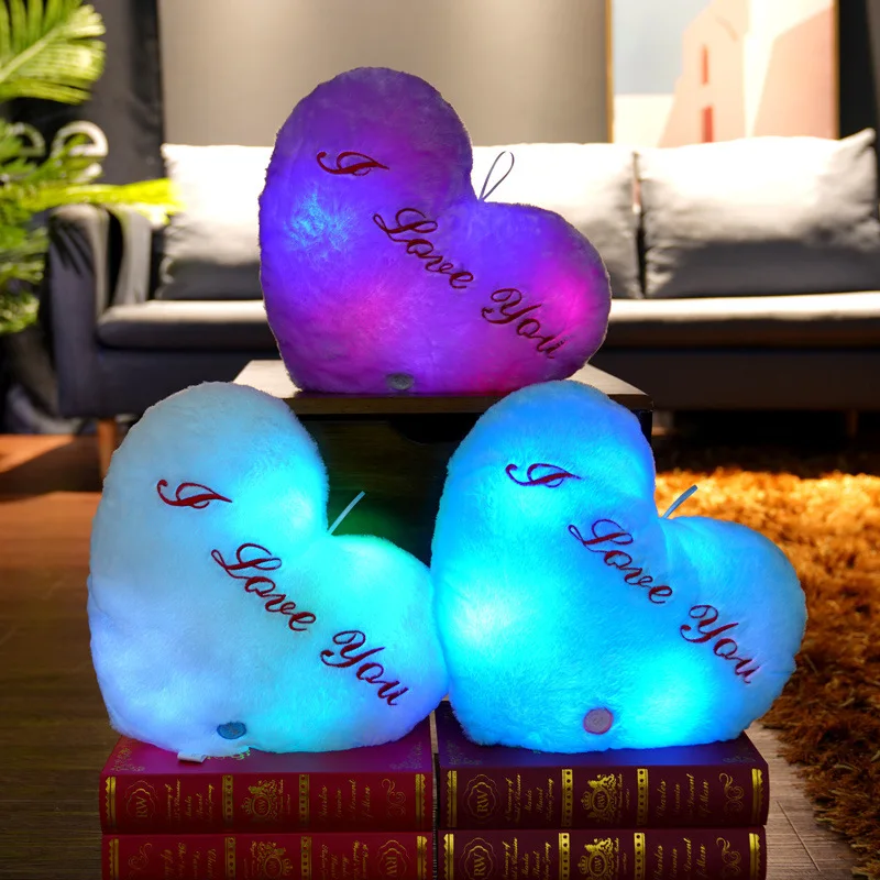 34CM Creative Toy Luminous Pillow Soft Stuffed Plush Glowing Colorful Stars Cushion Led Light Toys Gift For Kids Children Girls 34CM Creative Toy Luminous Pillow Soft Stuffed Plush Glowing Colorful Stars Cushion Led Light Toys Gift For Kids Children Girls