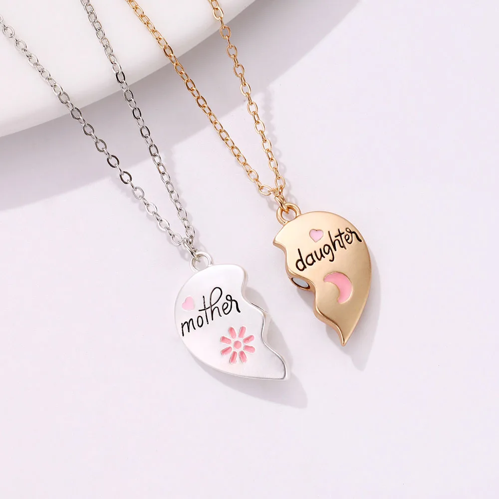 Luoluo&baby 2Pcs/set Mother and Daughter Parent Child Magnet Necklace for Children Birthday Party Gifts Jewelry Set Luoluo&baby 2Pcs/set Mother and Daughter Parent Child Magnet Necklace for Children Birthday Party Gifts Jewelry Set