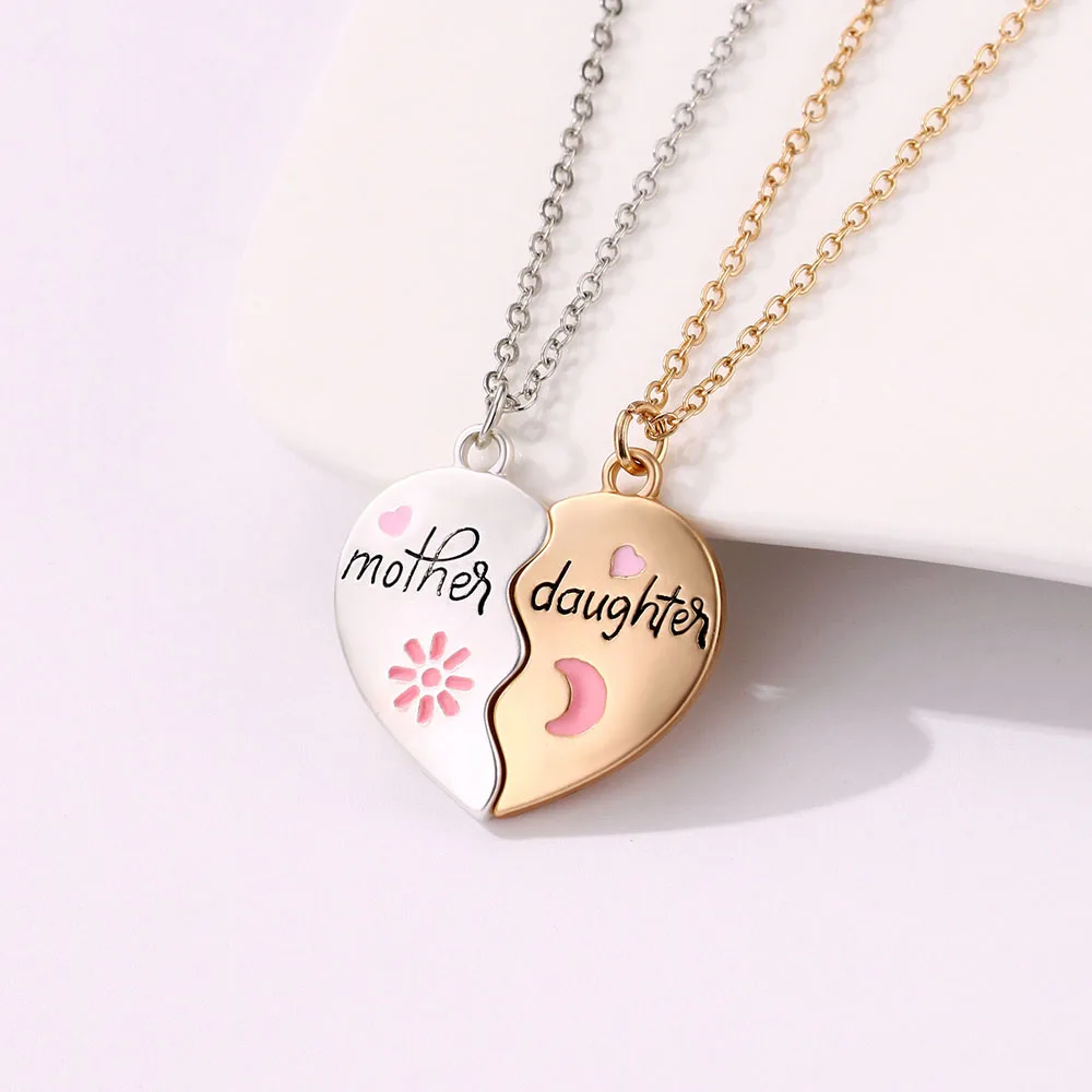 Luoluo&baby 2Pcs/set Mother and Daughter Parent Child Magnet Necklace for Children Birthday Party Gifts Jewelry Set Luoluo&baby 2Pcs/set Mother and Daughter Parent Child Magnet Necklace for Children Birthday Party Gifts Jewelry Set